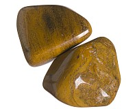 Jaspis žlutý tromlovaný S, 2 ks