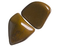 Jaspis žlutý tromlovaný S, 2 ks