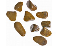 Jaspis žlutý tromlovaný M, 10 ks