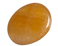 Kalcit oranžový,  tromlovaná placička