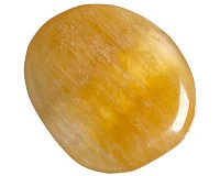 Kalcit oranžový,  tromlovaná placička 42 mm