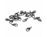 Karabinka gunmetal, 12 mm (5 ks)