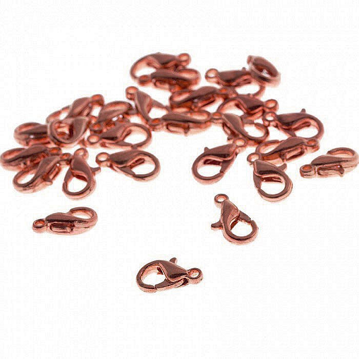 Karabinka měděná, 10 mm (20 ks)