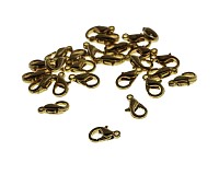 Karabinka starozlatá, 10 mm (20 ks)