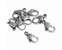 Karabinka z chirurgické oceli, 10x5 mm (30 ks)