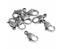 Karabinka z chirurgické oceli, 15x8 mm (3 ks)