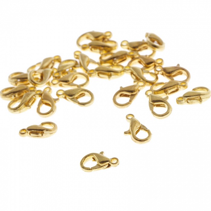 Karabinka zlatá, 10 mm (20 ks)