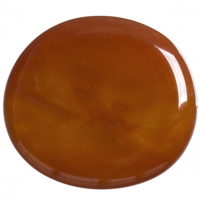 Karneol, tromlovaná placička 40 mm