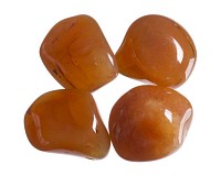 Karneol tromlovaný M, 4 ks