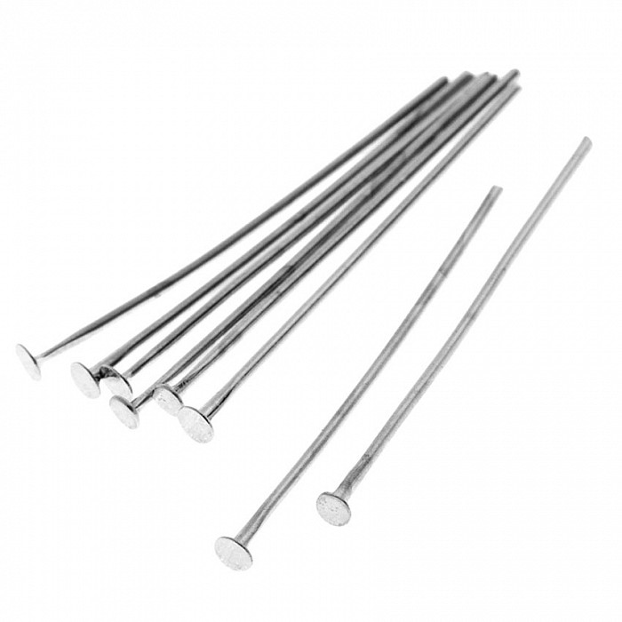 Ketlovací nýt platinový, 30mm (50ks)