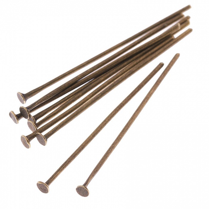 Ketlovací nýt starozlatý, 30mm (50ks)