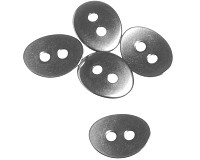 Knoflík z nerezové oceli, 14x11x0,7 mm (2 ks)