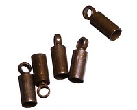 Koncovka 2,8x8 mm, měděná (10 ks)