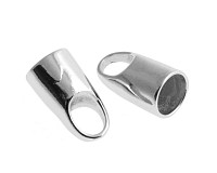 Koncovka 7,4x15,8 mm, platinová (2 ks)