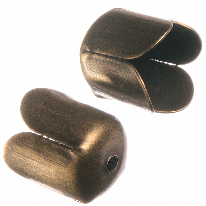 Koncovka kaplík starozlatý, 7x6,5 mm (100 ks)