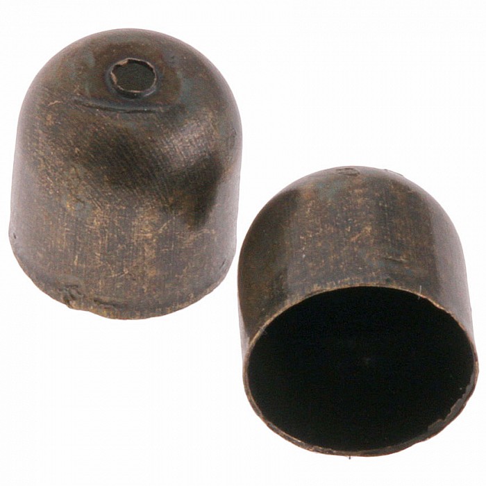 Koncovka kaplík starozlatý, 8x8 mm (10 ks)