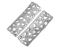 Konektor starostříbrný, 31x10 mm (4 ks)