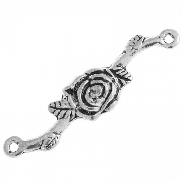 Konektor starostříbrný, 33x8 mm (2 ks)