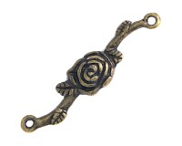 Konektor starozlatý, 33x8 mm (2 ks)