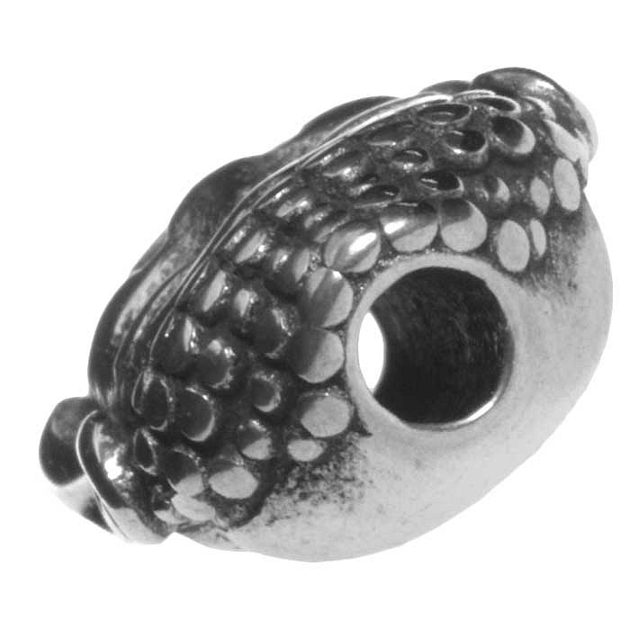 Korálek z nerez. oceli, 14 mm, prův. 2,6 mm (1ks)