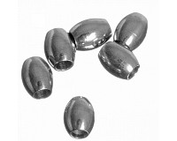 Korálek z nerezové oceli, 6x5 mm (4 ks)