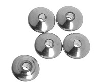 Korálek z nerezové oceli, 8x4 mm (4 ks)