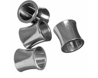 Korálek z nerezové oceli, 8x8 mm (2 ks)