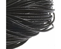 Kožený kord černý, 2,3 mm, (100 m)