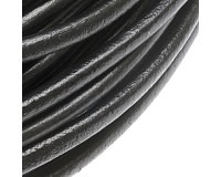 Kožený kord černý, 6 mm (1 m)