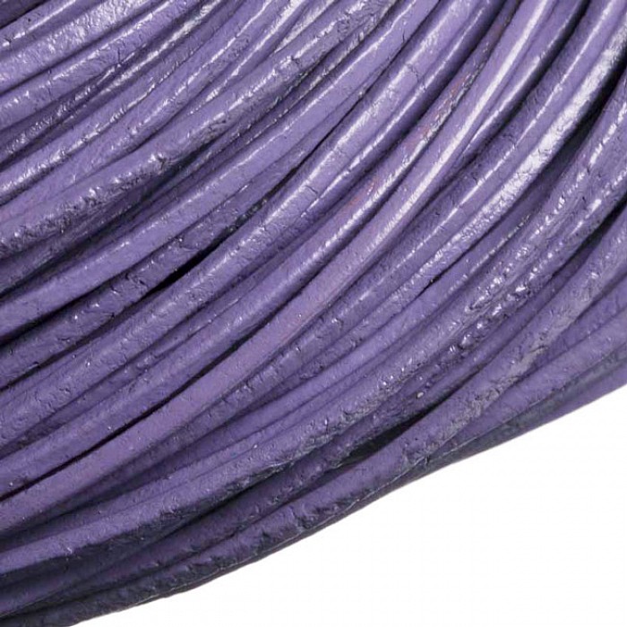 Kožený kord fialový, 1 mm (1 m)
