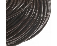 Kožený kord hnědý, 4 mm (1 m)