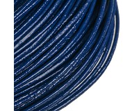 Kožený kord modrý, 1 mm (1 m)