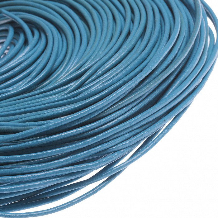 Kožený kord tyrkysový, 1,5 mm (1 m)