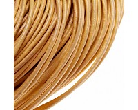 Kožený kord žlutý, 1,5 mm (1 m)