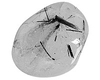 Křišťál s turmalínem tromlovaný L