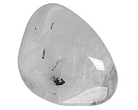Křišťál s turmalínem tromlovaný L