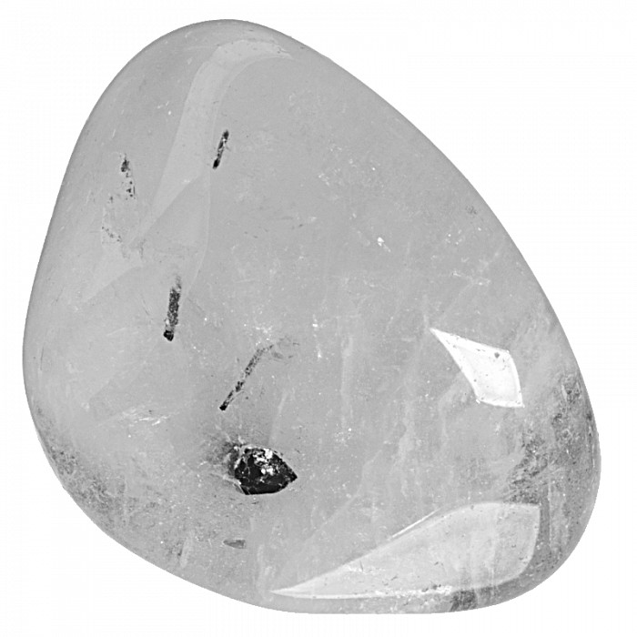 Křišťál s turmalínem tromlovaný L