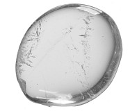 Křišťál, tromlovaná placička 32 mm