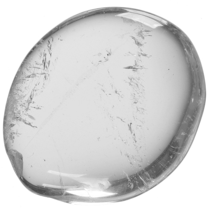 Křišťál, tromlovaná placička 32 mm