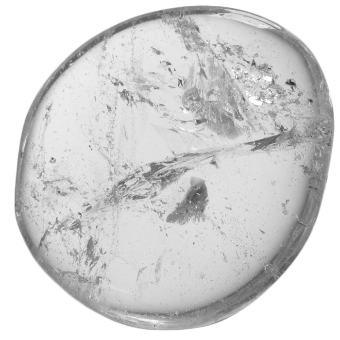 Křišťál, tromlovaná placička 36 mm