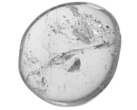 Křišťál, tromlovaná placička 36 mm