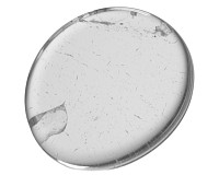 Křišťál, tromlovaná placička 39 mm