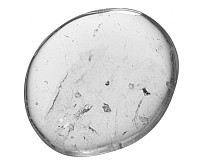 Křišťál, tromlovaná placička 42 mm