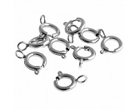 Kroužkové zapínání z nerezové oceli, 6 mm