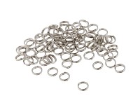 Kroužky platinové dvojité, 5 mm (50 ks)