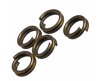 Kroužky starozlaté dvojité, 5 mm (50 ks)