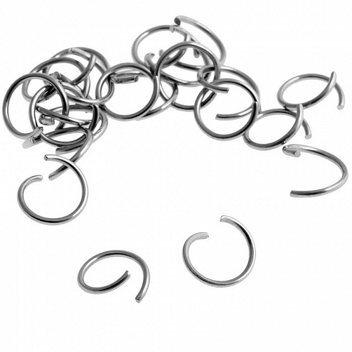 Kroužky z nerezové oceli, 10x1 mm (250 ks)