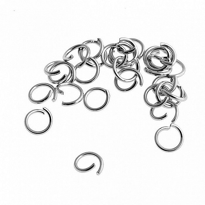 Kroužky z nerezové oceli, 3x0,4 mm (50 ks)