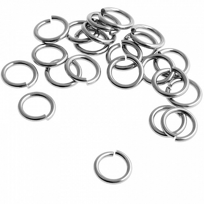 Kroužky z nerezové oceli, 6x1,2 mm (50 ks)