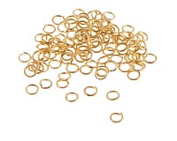 Kroužky zlaté, 4x0,7 mm (100 ks)